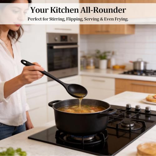 4 Pack Silicone Cooking Spoons, Silicone Spoons