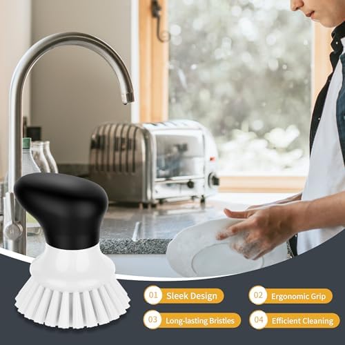 MR.SIGA Dish Scrub Brush, Palm Brush Dish Scrubber