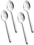 KINGSTONE 18/10 Stainless Steel Slotted Serving Spoons 4 Piece Sets
