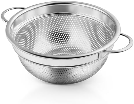 P&P CHEF 3 Quart Colander Strainer Stainless Steel Kitchen
