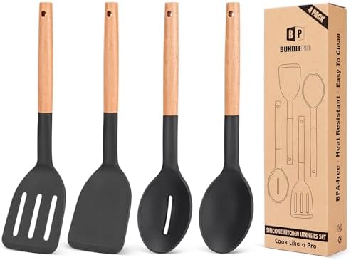 BUNDLEPRO Silicone Cooking Utensils Set