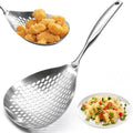 KAYCROWN Skimmer Slotted Spoon, 304 Stainless Steel Skimmer Ladle Spoon Spider