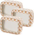 YOPCDJ 3PCS Clear Toiletry Bag, TSA Approved Travel Makeup Pouch