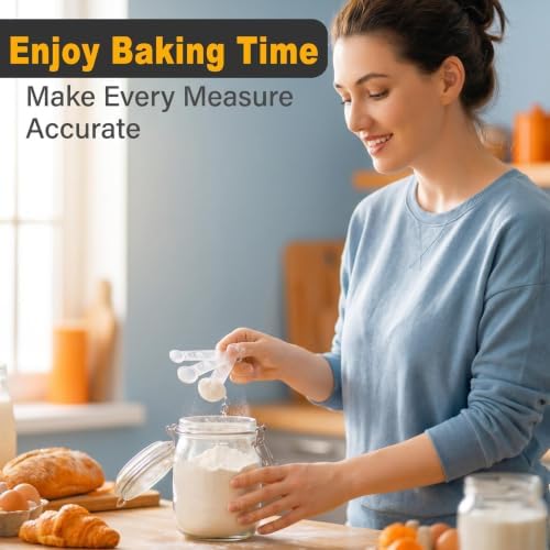 6 PCS Measuring Spoons Set, Translucent