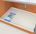 SIKADEER Waterproof Under Sink Mat 31" x 22" Kitchen Cabinet Liner Silicone
