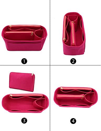 LEXSION Felt Purse Organizer Insert, Tote Bag Shaper Dividers