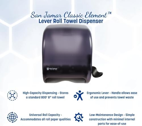 San Jamar Classic Element Paper Towel Dispenser Wall-Mounted Commercial Roll