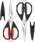 LIVINGO Kitchen Scissors 9.25" All Purpose Poultry Shears 2 Pack