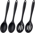 4 Pack Silicone Cooking Spoons, Silicone Spoons