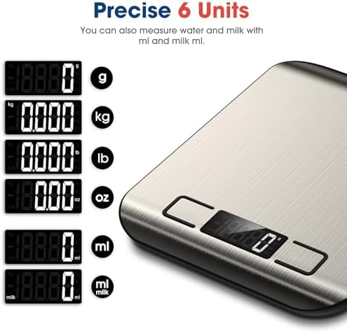 Mik-Nana Food Scale, 22lb Digital Kitchen Scale Weight Grams and Ounces