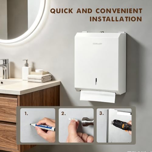 Gorlary Commercial Paper Towel Dispenser Wall Mount