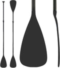 LBW SUP Paddle Board Paddle Stand up Paddleboard Paddles - 3-Piece or 4-Piece Floating Alloy Portable SUP Kayak Paddle Adjustable 2-Sided Paddle