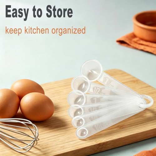 6 PCS Measuring Spoons Set, Translucent