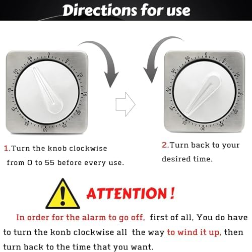 Kitchen Timers for Cooking, Chef Cooking Timer Clock