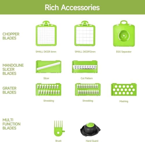 15 in 1 Vegetable Chopper, Food Veggie Chopper, Onion and Vegetable Slicer