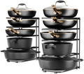 ORDORA 5-Tier Pot and Pan Organizer 13.6", No Assembly Cookware Rack 2-Pack