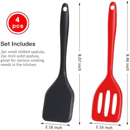 Small Silicone Serving Spatula Set of 4