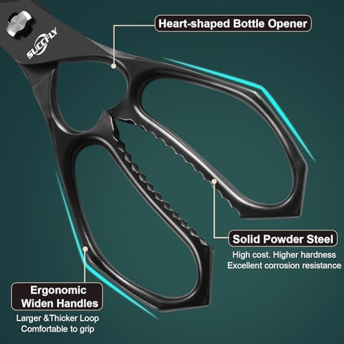 SUCCFLY Heavy Duty Kitchen Scissors