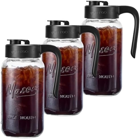Mason Jar Pitcher, Glass Pitcher
