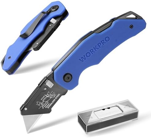 WORKPRO Folding Utility Knife G10 Handle
