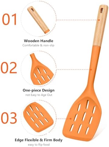 Badiano Silicone Spatula, Non Stick Turner