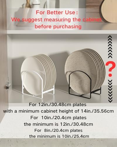 2 Pack Kitchen Plate Holder Organizer