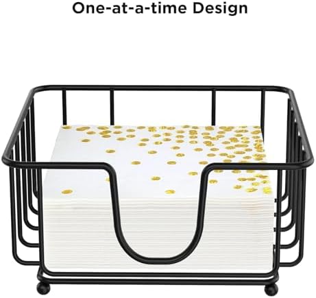 Metal Cocktail Napkin Holder for Bar, Flat Napkin Holder Caddy for Cocktail