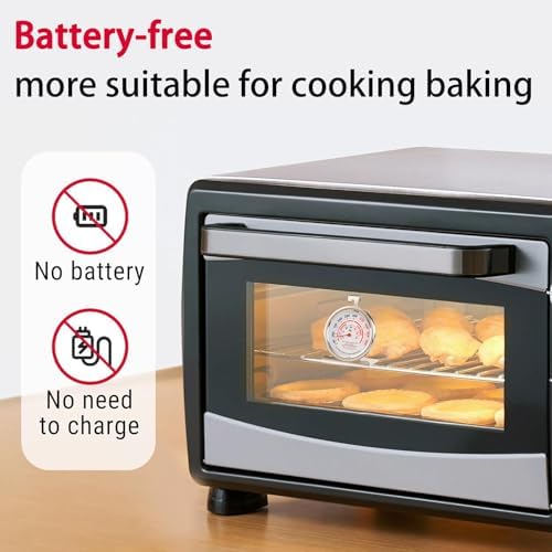 Oven Thermometer 3.23" Dial 50-500°F, NSF Food Safety Zones