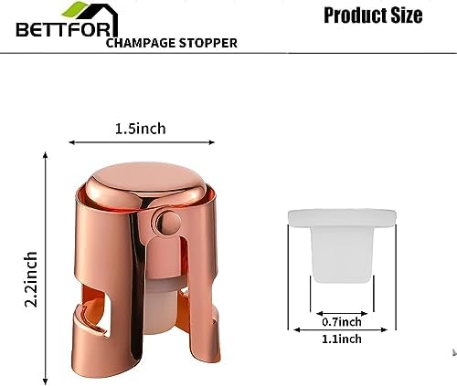 Champagne Stoppers with Stainless Steel Champagne Saver with Food Grade