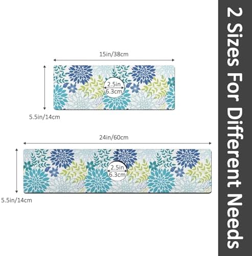 24" X 5.5" Kitchen Sink Splash Guard Faucet Mat Flora Super Absorbent Fast