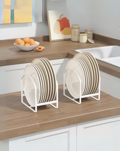 2 Pack Kitchen Plate Holder Organizer