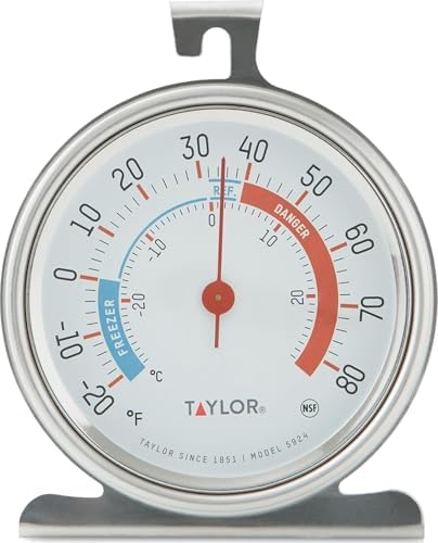 Taylor Precision Products 5924 Large Dial Kitchen Refrigerator and Freezer