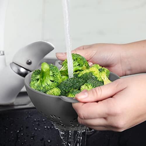 Meadow Lane 6-Inch Small Colanders, 3-Cup Food Strainers