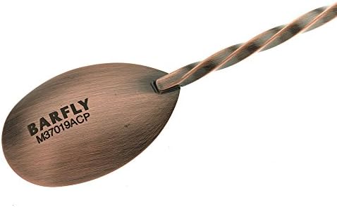 Barfly Bar Spoon with Muddler End, 15 3/4", Antique Copper