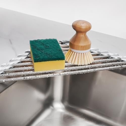 Tomorotec Marble Triangle Roll-Up Dish Drying Rack