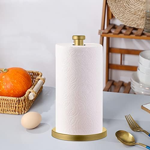 Stainless Steel Gold Paper Towel Holder Countertop