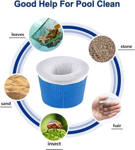 150 Pack Pool Skimmer Socks for Pool Filters, Filters Baskets and Skimmers to