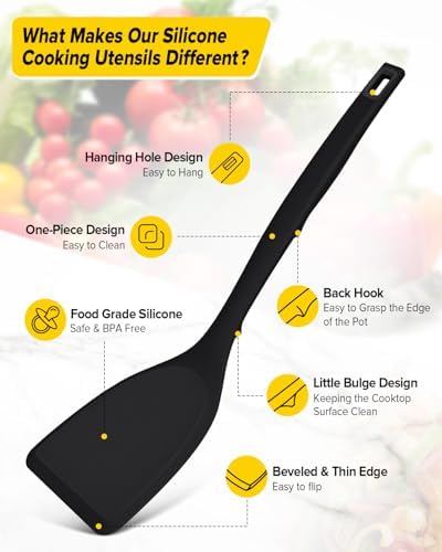 BUNDLEPRO Silicone Cooking Utensils Set