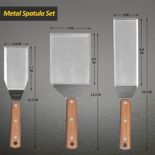 Stainless Steel Spatula Set, Grill Spatula Set