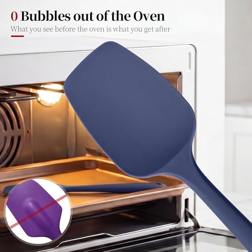 600ºF Heat Resistant Silicone Spoon Spatula Set of 3