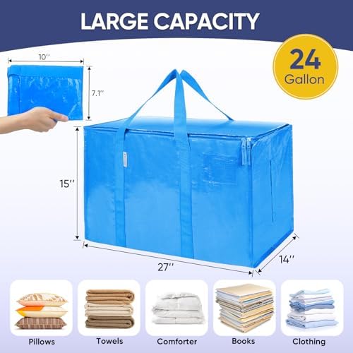 TICONN 6 Pack Extra Large Moving Bags Heavy Duty
