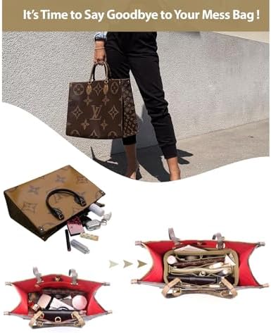 OMYSTYLE Purse Organizer Insert, Felt Tote Bag Organizer Insert