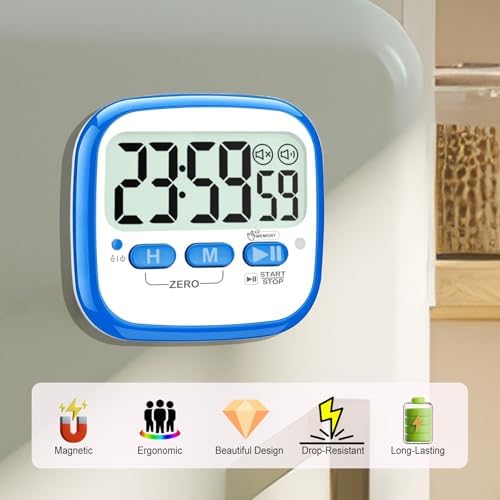 AyayaBoss 2-Pack Magnetic Kitchen Timers