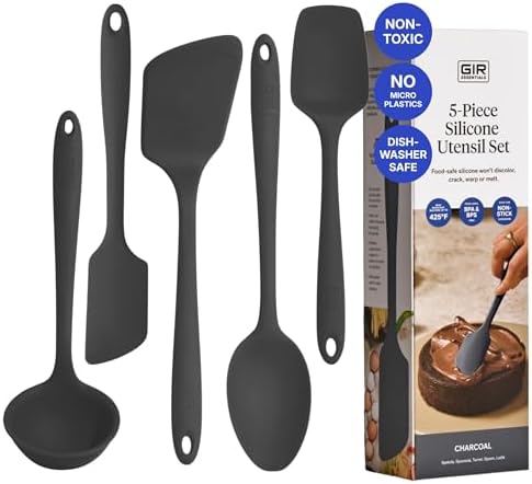 GIR: 5-Piece Silicone Essentials Kitchen Utensils Set – Charcoal