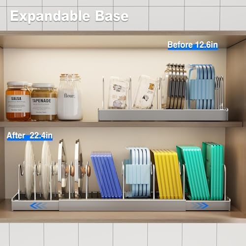 Mustorn Pots and Pans Organizer Under Cabinet