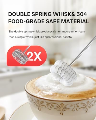 CIRCLE JOY Rechargeable 2-Speed Milk Frother