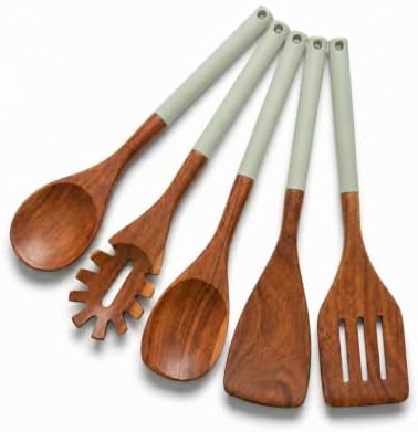 DI ORO Wooden Kitchen Utensil Set