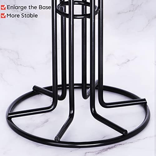 HULISEN Mug Tree for Large Cups, 6 Hook Countertop Coffee Mug Holder