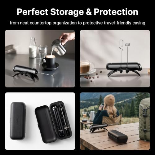 Typhur InstaWhisk Electric Milk Frother - 1500mAh Type-C Rechargeable Handheld