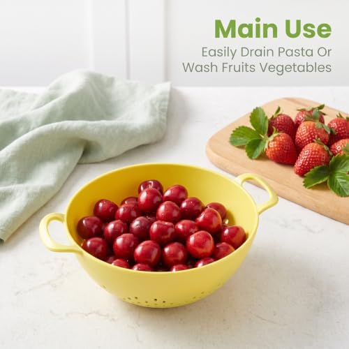 6Pcs Mini Colander for Kitchen Plastic Berry Strainer